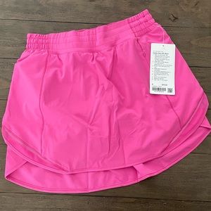 Lululemon Hotty Hot High Rise Skort.  Sonic Pink.  Size 8.